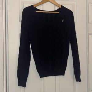Navy V-Neck Sweater
